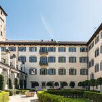 Immagine: Biblioteca centrale, giardino interno