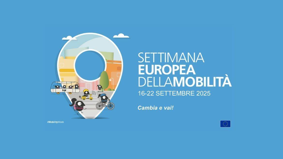 Pin delle mappe con all'interno una rappresentazione della mobilità sostenibile