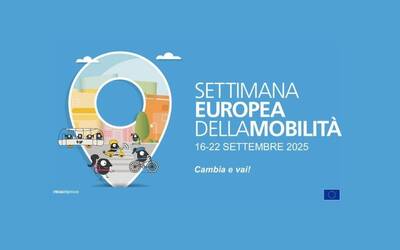 Pin delle mappe con all'interno una rappresentazione della mobilità sostenibile