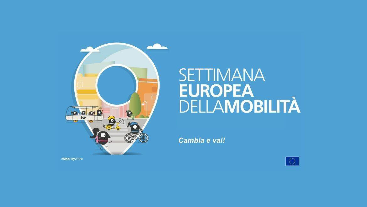 Pin delle mappe con all'interno una rappresentazione della mobilità sostenibile